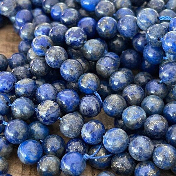 Lapis Lazuli Round Bead Strands - 4mm - Picture 3 of 4